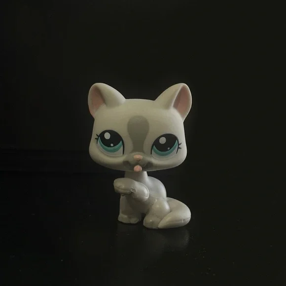 Littlest Pet Shop Toys Lps Rare Grey Cat 472 Authentic